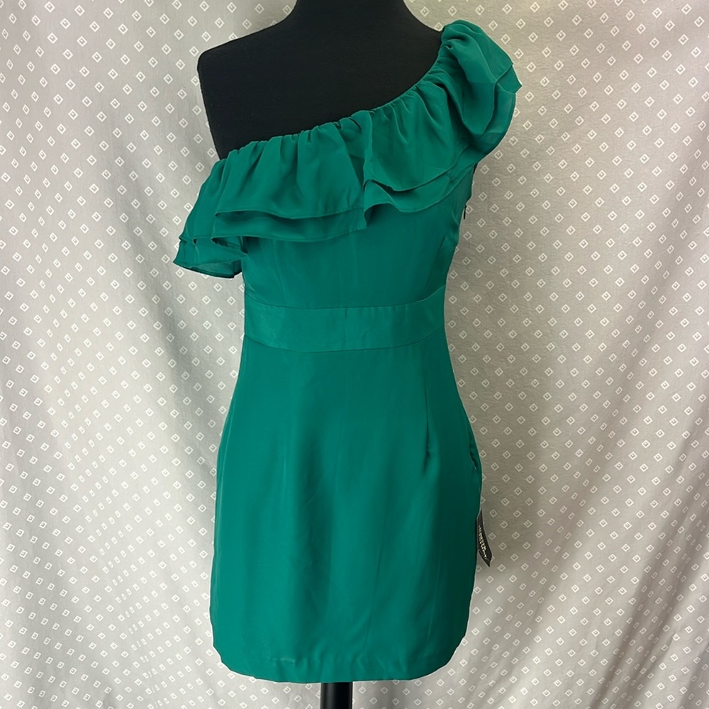 NWT Green Ruffle Dress